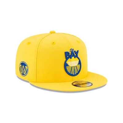 Golden State Warriors Gorra | New Era NBA Statement Edition 9fifty Snapback Cap Mexico - Amarillos